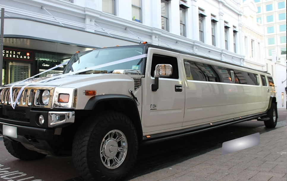 Birmingham White Hummer Limo vip