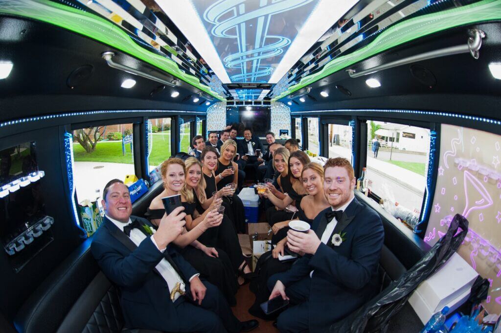 Birmingham Party Bus Limo party started
