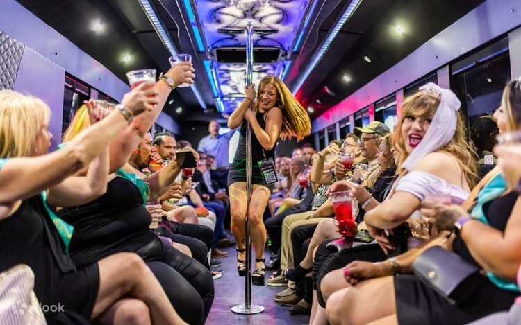 Birmingham Party Bus Limo party ongoing