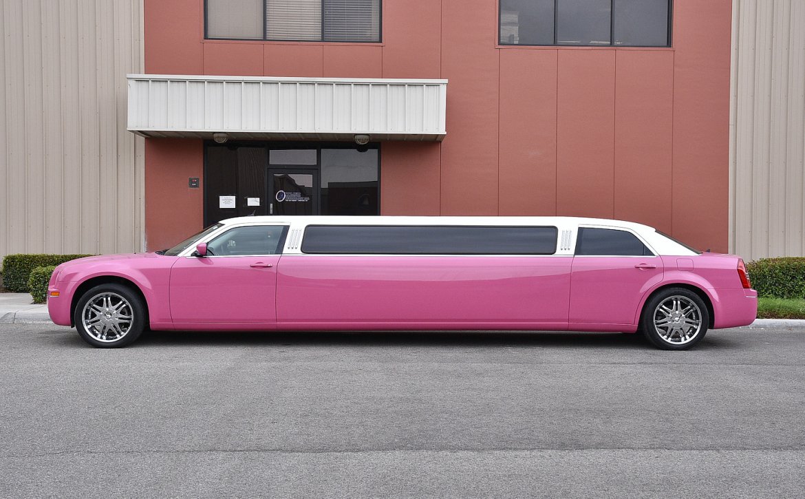 Birmingham Pink Limousine outside